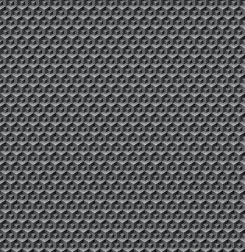 Vintage cubes 3d pattern - seamless background - retro vector pattern Stock Illustration