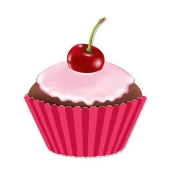 Vintage cupcake Stock Illustration