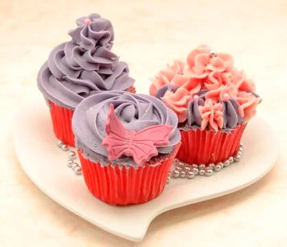 Vintage cupcake Stock Photos