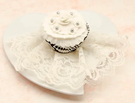 Vintage cupcake Stock Photos