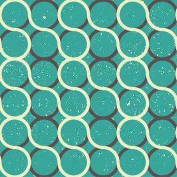 Vintage curved seamless pattern Stock Illustration