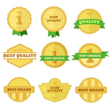 Vintage Custom Shape Badge Emblem Vector Illustration Graphic Illustrazione stock
