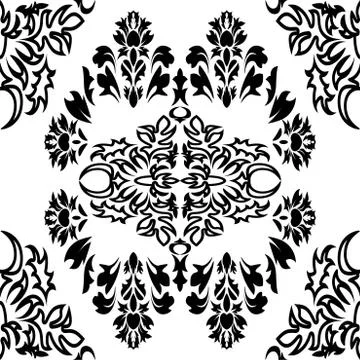 Vintage damask pattern, great design for any purposes. Indian paisley pattern Stock Illustration