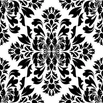 Vintage damask pattern, great design for any purposes. Indian paisley pattern Stock Illustration