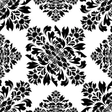 Vintage damask pattern, great design for any purposes. Indian paisley pattern Stock Illustration