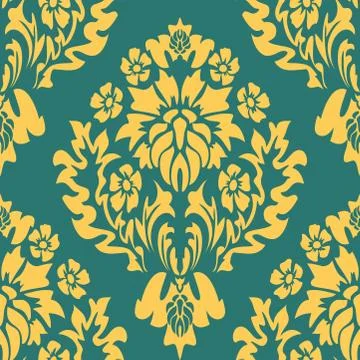Vintage damask pattern, great design for any purposes. Vector floral damask s Stock Illustration