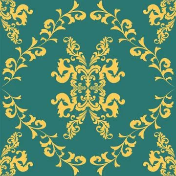 Vintage damask pattern, great design for any purposes. Vector floral damask s 스톡 일러스트