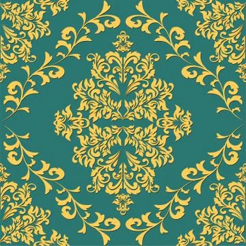 Vintage damask pattern, great design for any purposes. Vector floral damask s 스톡 일러스트