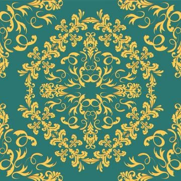 Vintage damask pattern, great design for any purposes. Vector floral damask s Stock Illustration