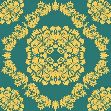 Vintage damask pattern, great design for any purposes. Vector floral damask s Stock Illustration
