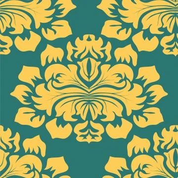 Vintage damask pattern, great design for any purposes. Vector floral damask s Stock Illustration