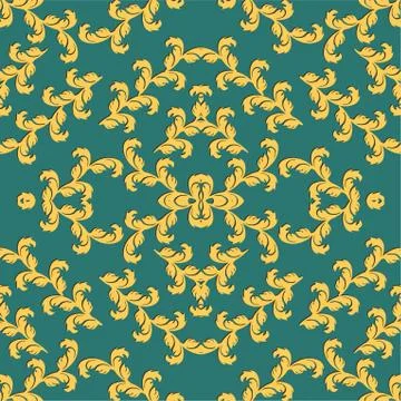 Vintage damask pattern, great design for any purposes. Vector floral damask s Stock Illustration