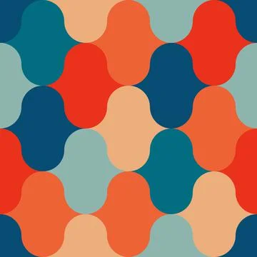 Vintage Damask seamless pattern in the style of 70 Stock Illustration