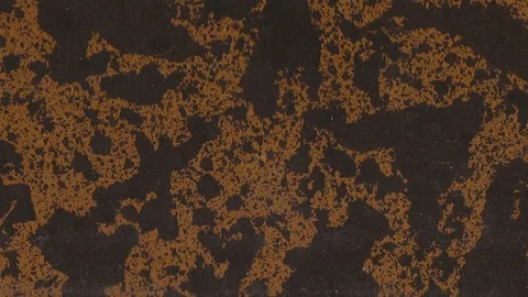 Vintage dark brown leather texture with golden areas depicted horizontally Stock Footage 340925894