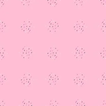 Vintage dashes seamless pattern. Minimalist decoration background. Illustrazione stock