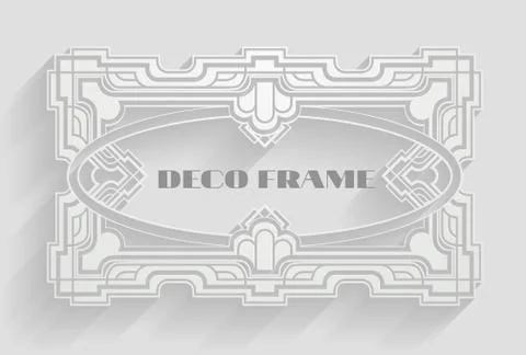 Vintage Deco Frame Background Stockillustratie