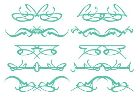 Vintage decorative design elements Stock Illustration