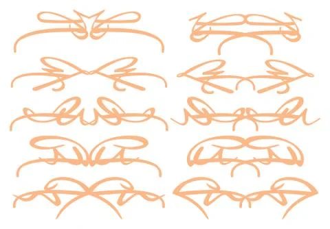 Vintage decorative design elements Stock Illustration