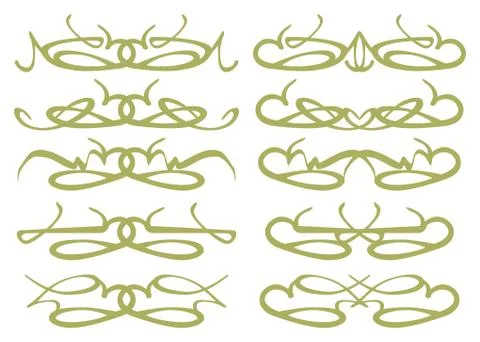 Vintage decorative design elements Stock Illustration