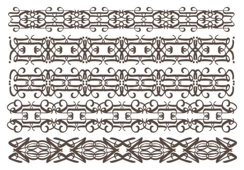 Vintage decorative design elements Stock Illustration