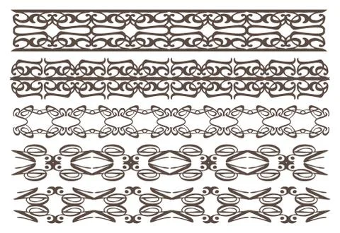 Vintage decorative design elements Stock Illustration