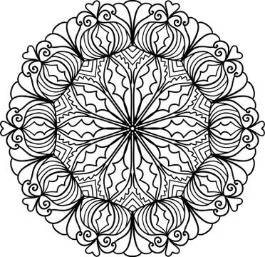 Vintage decorative element. Oriental pattern with arabic, Indian, turkish, ch Stock Illustration