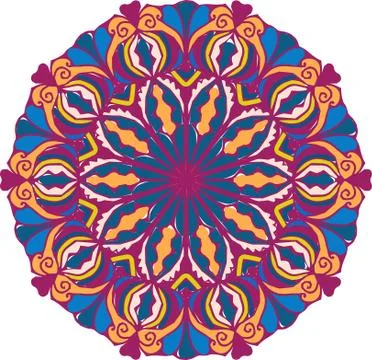 Vintage decorative element. Oriental pattern with arabic, Indian, turkish, ch Stock Illustration
