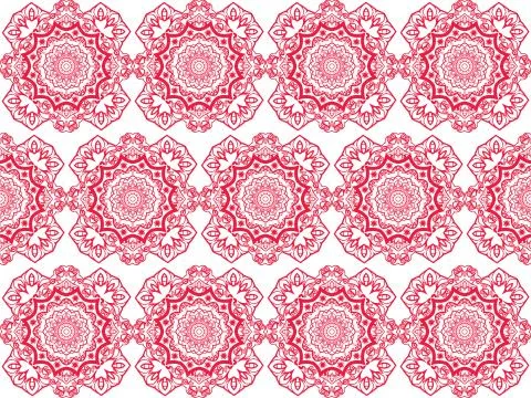 Vintage decorative elements mandala pattern. Stock Illustration