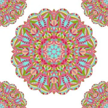 Vintage decorative elements mandala pattern. Stock Illustration