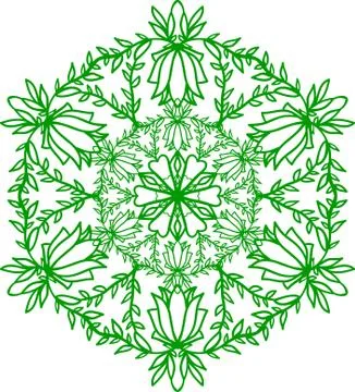 Vintage decorative elements. Oriental pattern. Coloring book page. Stockillustratie