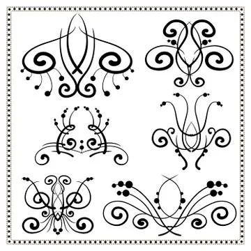 Vintage decorative elements set. イラスト素材