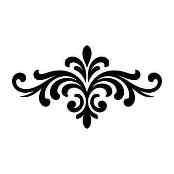 Vintage Decorative Flourish Divider Vector Stock Illustration