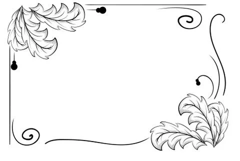 Vintage decorative frame  Illustrazione stock