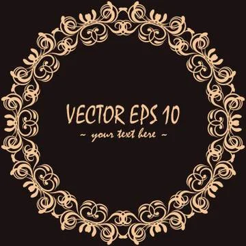 Vintage decorative frame Stock Illustration