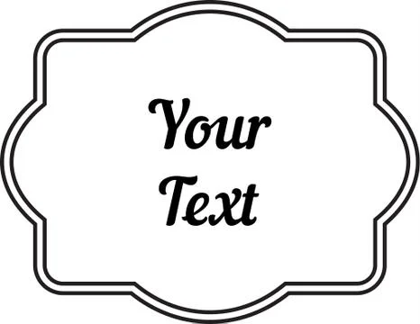 Vintage decorative frame labels for text and photos Illustrazione stock