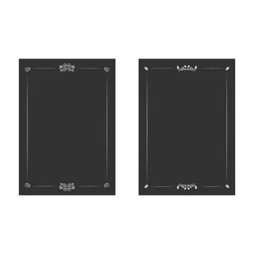 Vintage decorative frame set Stock Illustration