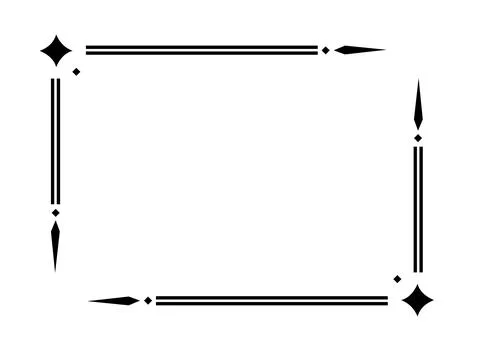 Vintage decorative lines. Frame border ornament text dividers. Line border Stock Illustration