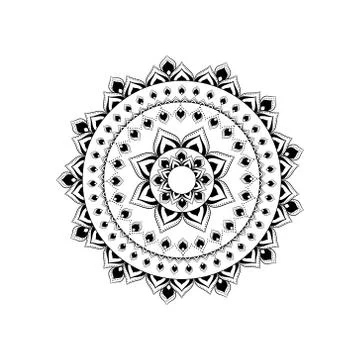 Vintage decorative mandala. Oriental pattern, vector illustration. Decorative Stock Illustration