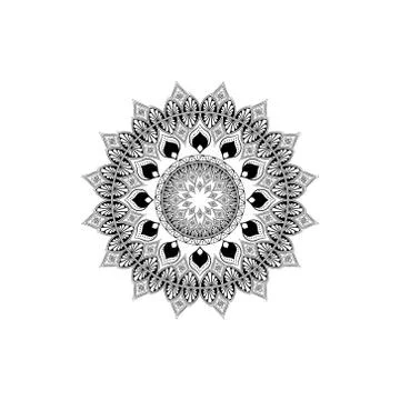 Vintage decorative mandala. Oriental pattern, vector illustration. Decorative 스톡 일러스트