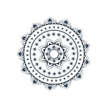Vintage decorative mandala. Oriental pattern, vector illustration. Decorative 스톡 일러스트