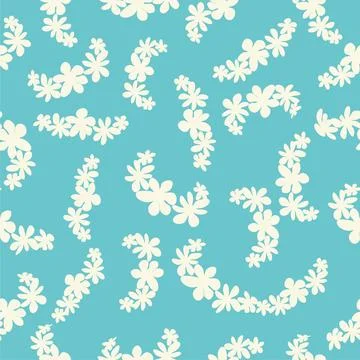 Vintage Decorative seamless pattern in classic style with small flowers, dits Stock Illustration