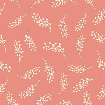 Vintage Decorative seamless pattern in classic style with small flowers, dits Illustrazione stock