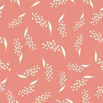 Vintage Decorative seamless pattern in classic style with small flowers, dits Stock Illustration