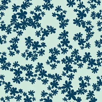 Vintage Decorative seamless pattern in classic style with small flowers, dits Illustrazione stock