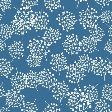 Vintage Decorative seamless pattern in classic style with small flowers, dits Illustrazione stock