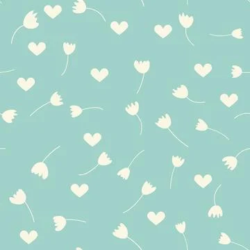 Vintage Decorative seamless pattern in classic style with small flowers, di.. Stock Illustration