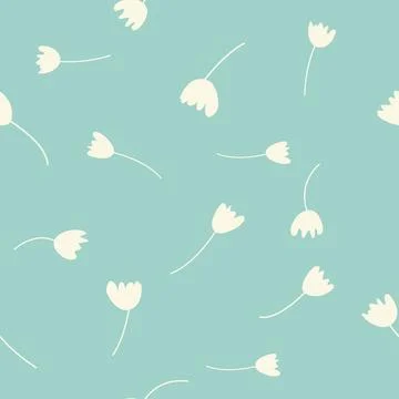 Vintage Decorative seamless pattern in classic style with small flowers, di.. Stock Illustration