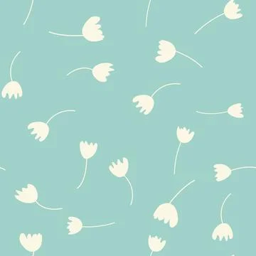 Vintage Decorative seamless pattern in classic style with small flowers, di.. Illustrazione stock