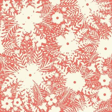 Vintage Decorative seamless pattern in classic style with small flowers, di.. Stock Illustration