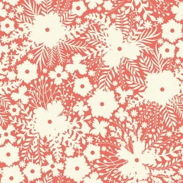 Vintage Decorative seamless pattern in classic style with small flowers, di.. Stock Illustration